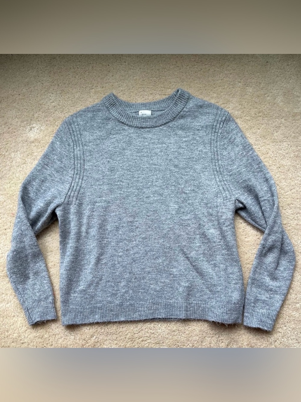 A New Day Women's Gray Boxy Crewneck  Sweater - Size L - VGUC - Stretch